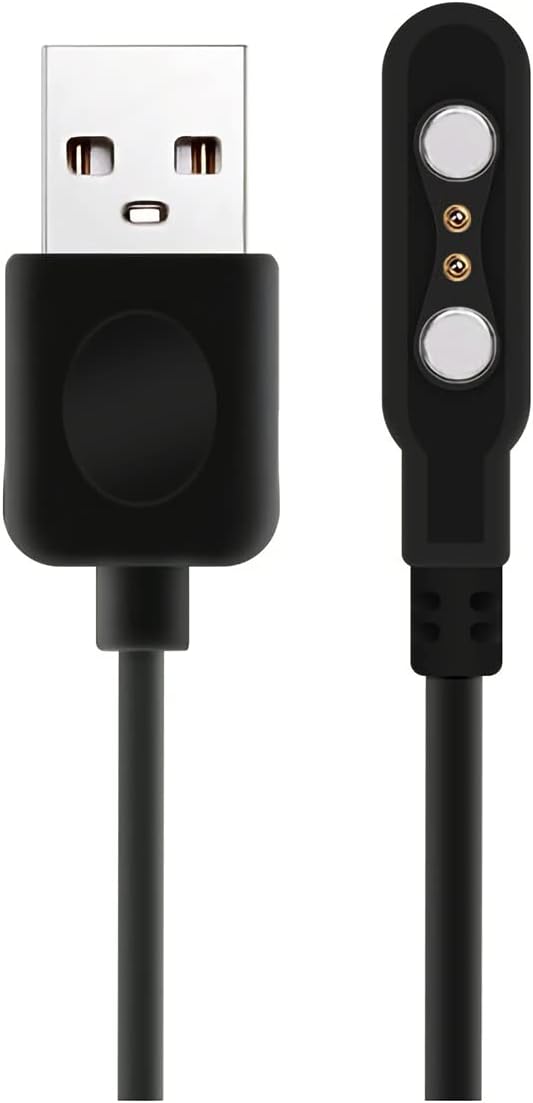 Smart Watch Charger Smartwatch Charging Cable 2 Pin Cord, Universal Magnetic Charger Contact pin spacing 2.84 mm