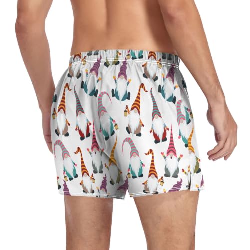 Image of Men's Boxer Shorts Cotton Loose Underwear with Button Fly