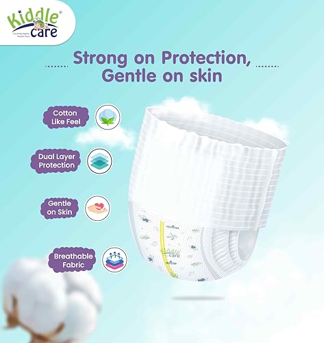 Image of Dry Comfort Advanced Soft Baby Diaper Pants | Medium (M) | Pack of 2 | 68 Pieces | 7-12 Kg | Up to 12 Hours Protection, Prevents Leakage, Wetness Indicator