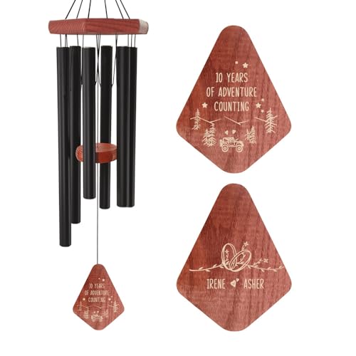 Image of ASTARIN Personalized 20th 50th Anniversary Wind Chime, Happy Anniversary Wedding Valentine's Day Gift for Wife Husband Men Women Sister, Golden Anniversary Keepsake Decorations for Parents Couples