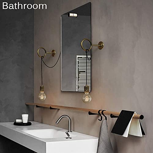 Lámpara de pared de anillo industrial retro E27 ajustable con cable largo de 2 metros 3