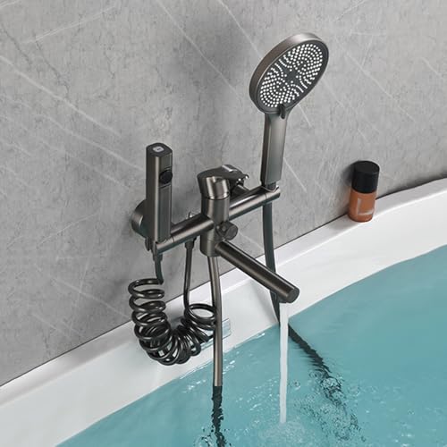 Robinet à levier unique 3 modes blanc et gris pour réguler facilement l'eau