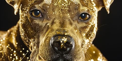 Diamond Painting Adulte Anti Stress Grand Kit Peinture Diamant Chien Tatouage Toile 50x100 cm B122