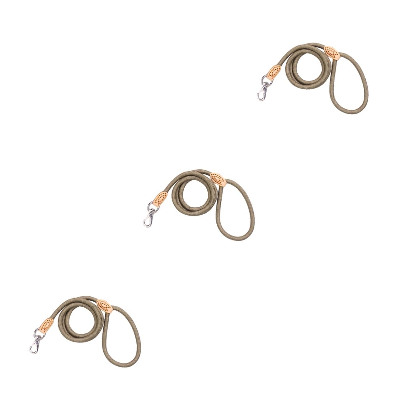 Laisse d'escalade beige pour chien en nylon robuste YARNOW lot de 3