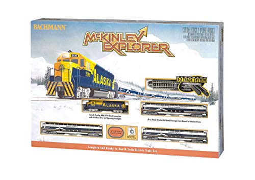 Bachmann Trains - Mckinley Explorer Ready To Run Electric Passenger Train Set - N Scale , Navy #TOP1