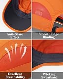 GADIEMKENSD Baseball Cap Quick Dry Ladies for Golf Dad Bicycle Caps for Women (Orange, M)