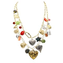 vintage charms necklace