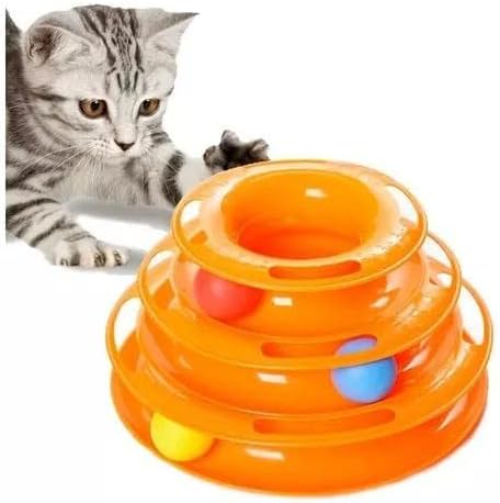 Brinquedo Interativo para Gatos Torre de Bolinhas