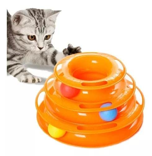 Brinquedo Interativo para Gatos Torre de Bolinhas