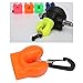 Almencla 1 Piece Breathing Apparatus Debrisproof Retainer Mouthpiece Cover, PVC Material, Quick Release Snap Fastener, Orange Diving Holder Reachory