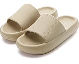 Donpapa Zapatillas Mujer Chanclas Hombre Sandalias Baño Piscina Playa Zapatos Verano Nube Pala plataforma Pantuflas Comodas YZ Caqui 37-38