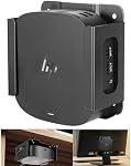 Metal Wall Mount and Under Desk Mount Compatibility HP USB-C Dock G5 VESA Mount,High Strength Steel Docking Station Mounting Holder Compatible with HP USB-C Dock G5, (Black Holder Only)