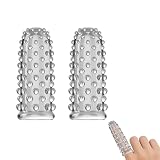Fingerhüllen Penishülle 2 Set,Penis Sleeves,Sexfinger Ticklers Fingerspitze,Vorspiel Finger G-punkt Fingerüberzieher,Klitoris Stimulator,Masturbation,Single Sex Spielzeug für Männer Frau Paare