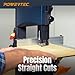 POWERTEC BS900RF Rip Fence for POWERTEC BS900 Wood Band Saw and Similar Band Saws with a Work Table Size of 11-1/8” to 11-13/16”