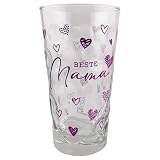 Beste Mama Dubbeglas 0,5 Liter - Geschenk für die beste Mutter zum Muttertag, Geburtstag oder Weihnachten, Pfalz Schorleglas