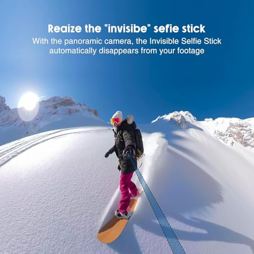 Image of Invisible Carbon Fiber Selfie Stick 9.8ft for Insta 360, GoPro & DJI Osmo | 3 Meter Extra Long Extendable Action Camera Stick | Lightweight Tripod Mount Pole for Vlogging, & Travel