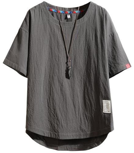 [Bligo] t�V���c �����Y ���� �Ȗ� �傫���T�C�Y �ĕ� t�V���c���l�� �g�b�v�X ���� L-5XL ���n �z�� ���� �l�C �ܕ��� ������� �������J�W���A�� ������ �y�� �g�b�v�X ���K Gray-4XL