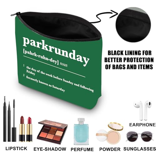 Parkrunday Makeup Bag Parkrun Lover Gifts Park Run Toiletry Bag Parkrunday Merch Runner Zipper Bag (Parkrunday UK) - Image 3