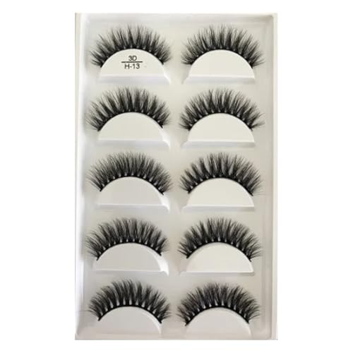 CARTELA DE CILIOS 5 PARES H-13