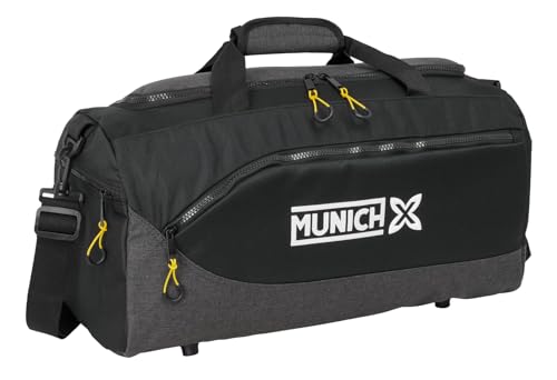 Sac de sport enfant MUNICH Topo noir idéal pour le foot et les loisirs