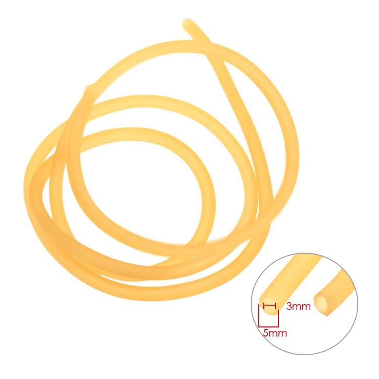 flexiable rubber Natural Latex Rubber Band Tube Tubing Elastic Part 3050 Sling 3mm x 5mm 1 Meter Rubber Band drain elastic