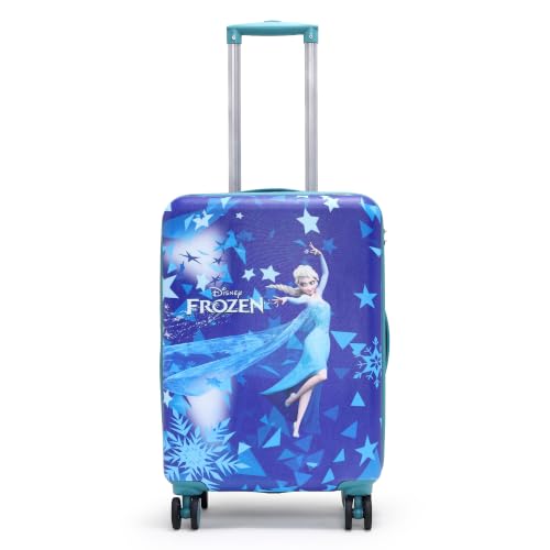 Image of NOVEX Disney Frozen Travelling Kids Trolley Bags For Girls | Spinner Luggage /Suitcase For Kid With 4 Wheel | Blue, 18-Inch Roller Case | Polycarbonate Unique Bags For Cute Girls,H-50Cm
