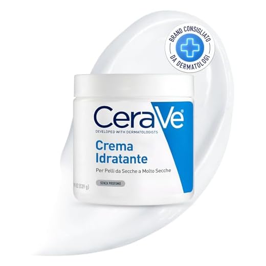 CeraVe Crema Idratante Viso e Corpo, Per Pelli da Secche a Molto Secche, Azione Protettiva e Ripristino della Barriera Cutanea, Con 3 Ceramidi e Acido Ialuronico, 542 g