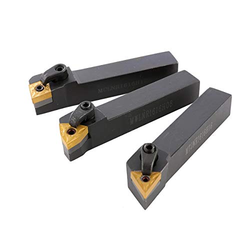 Metal Indexable Lathe Tools Sets Holder MTJNR1616H16, MWLNR1616H08, MCLNR1616H12 Blades WNMG431, CNMG431, TNMG331