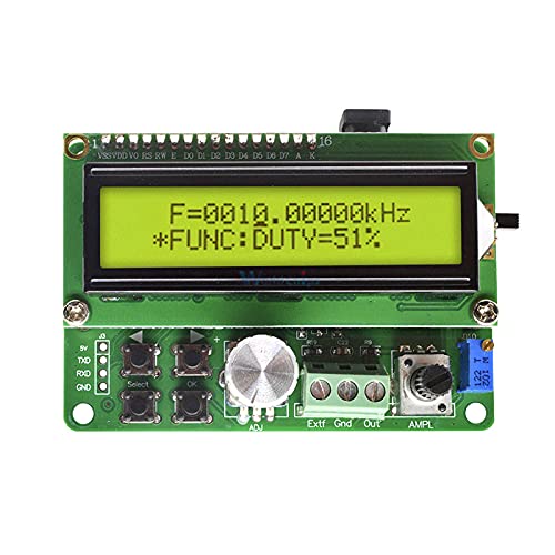 DDS Function Signal Generator Module LCD Display Sawtooth Triangle Wave Sine Square Sawtooth Wave with 50MHz Frequency FYE050