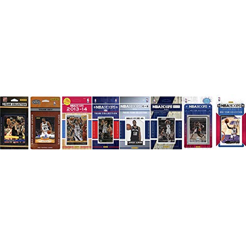 NBA San Antonio Spurs 7 Different Licensed Trading Card Team Sets