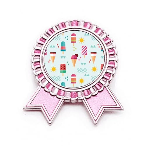 Broche rose Sun Mountain River Popsicle Sweet Ice, customisation métal M