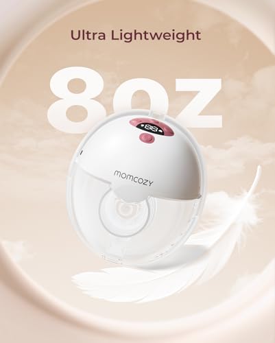 Momcozy M5 Lite Hands-Free Wearable Breast Pump, DoubleFit Flange for Baby-Like Comfort, 3 Modes & 9 Suction Levels, No Flange Insert or Hard Carry Case, 24mm, 2-Pack, Cozy Red - Image 6