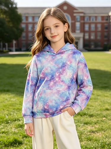 Image of uideazone Teen Girl Sweatshirt Hoody Hoodies Hooded Pullover with Pockets 4-14 Years
