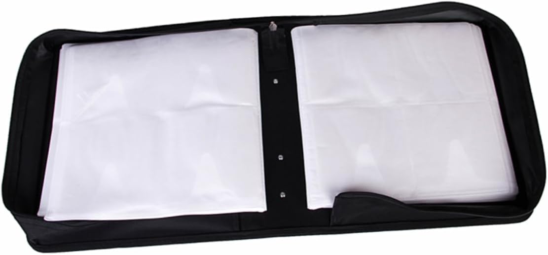 Unomor Slot Cd DVD Organizer Trunk Storage Organizer Portable Pu Leather Cd Case