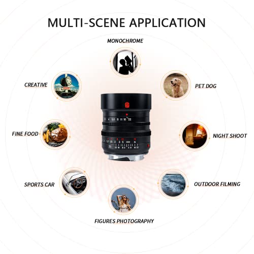 Ficha técnica 7artisans M35mm f1.4 lente de montura M de marco completo para cámaras Leica M2 Leica M3 Leica M4 Leica SL Leica TL TL2 Leica CL y Fujifilm GFX sin espejo con anillo adaptador Leica M a E - Fernando Cortés