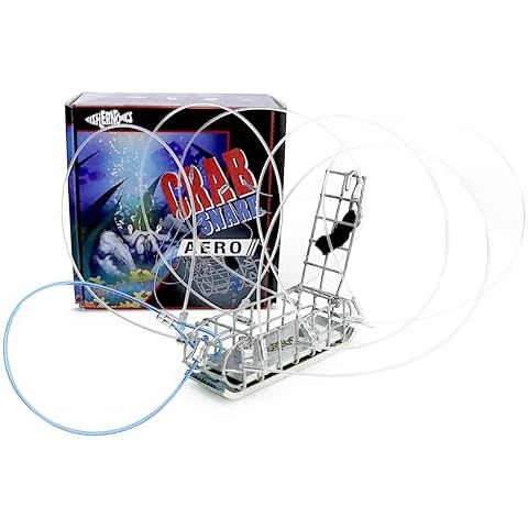 Fishernomics Heavy Surf Handcrafted Lead-Free Crab Snare for Fishing Pole (Tank Series 9.4oz & 6.6oz), US Manufactured Premium Loops, Highly Durable Crab Snare Trap for Crabbing (AERO) Cover