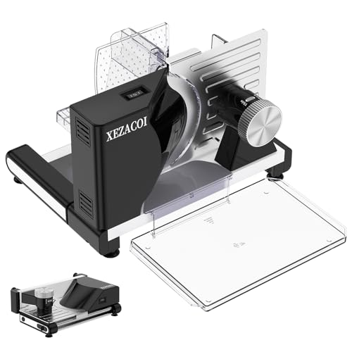 Meat Slicer Machine for Home – Energy-Saving Electric Bread Slicer with Safety Switch