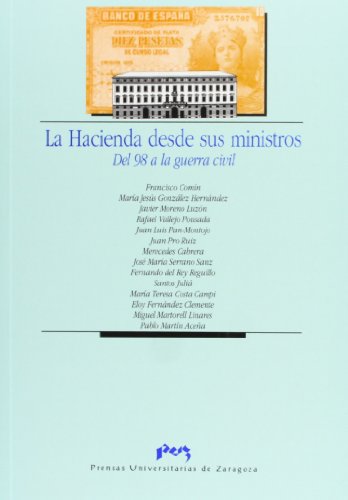 Portada de La Hacienda desde sus ministros. Del 98 a la guerra civil
