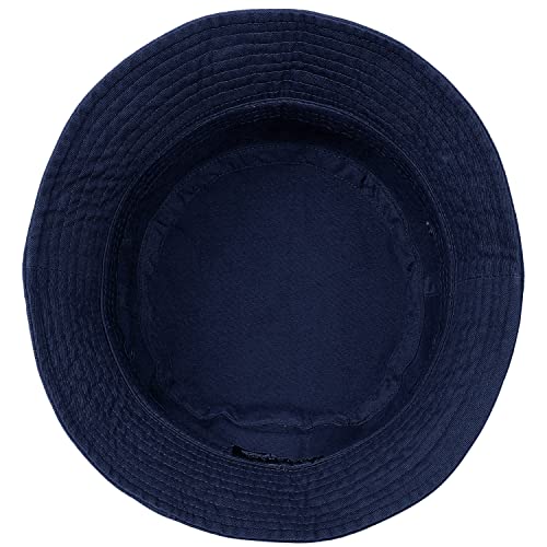 Image of Falari Men Women Unisex Cotton Bucket Hat 100% Cotton Packable for Travel Fishing Hunting Summer Camp