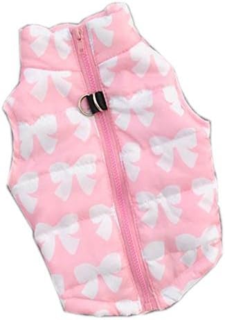 PanDaDa Puppy Pet Dogs Padded Vest Harness Warm Coats Jackets Costumes Pink
