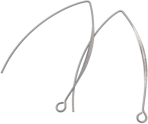 Miniatura 8 de Adabele SEF206 - 400 ganchos de acero inoxidable quirúrgico de grado 316 hipoalergénico de 0.028 in, calibre 21, 0.028 pulgadas, para aretes y