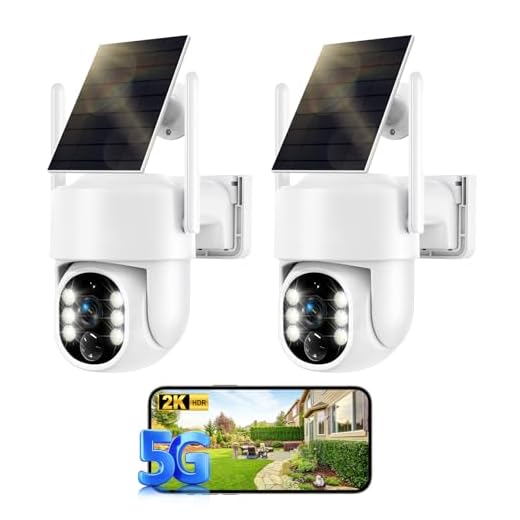 Noaheye Wireless Solar Security Cameras 2-Pack