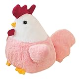 zhidiloveyou 9' Chicken Stuffed Animal Pink Plush Cute Chicken Toy Decor Gifts for Girls Boys