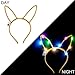 Light Up Rabbit Ears LED Headband, Aniwon 10PCS Bunny Ears Flashing Headbands Cute Hair Hoop for Kids Girls Adult Halloween Christmas Party Decorations Hair Accessories