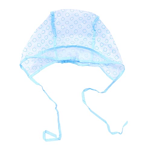 BIUDECO 12piezas Gorros Desechables Para Mechas Con Protector De Cuello Plástico Para Tintes y Peluquería Profesional