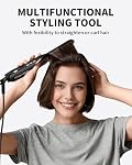 Small Flat Irons for Short Hair, 3/10'' Pencil Flat Iron, Pixie Cut and Bangs, Mini Hair Straightener with LED Display, Tiny Hair Straightener with Temperature Adjustable, Auto Shut Off