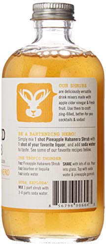 The Twisted Shrub | Pineapple Habanero | Apple Cider Vinegar Drink Mixers for Healthier Sodas & Cocktails | Gut Health | Aids Digestion | Contains ACV Prebiotics | 8oz bottle