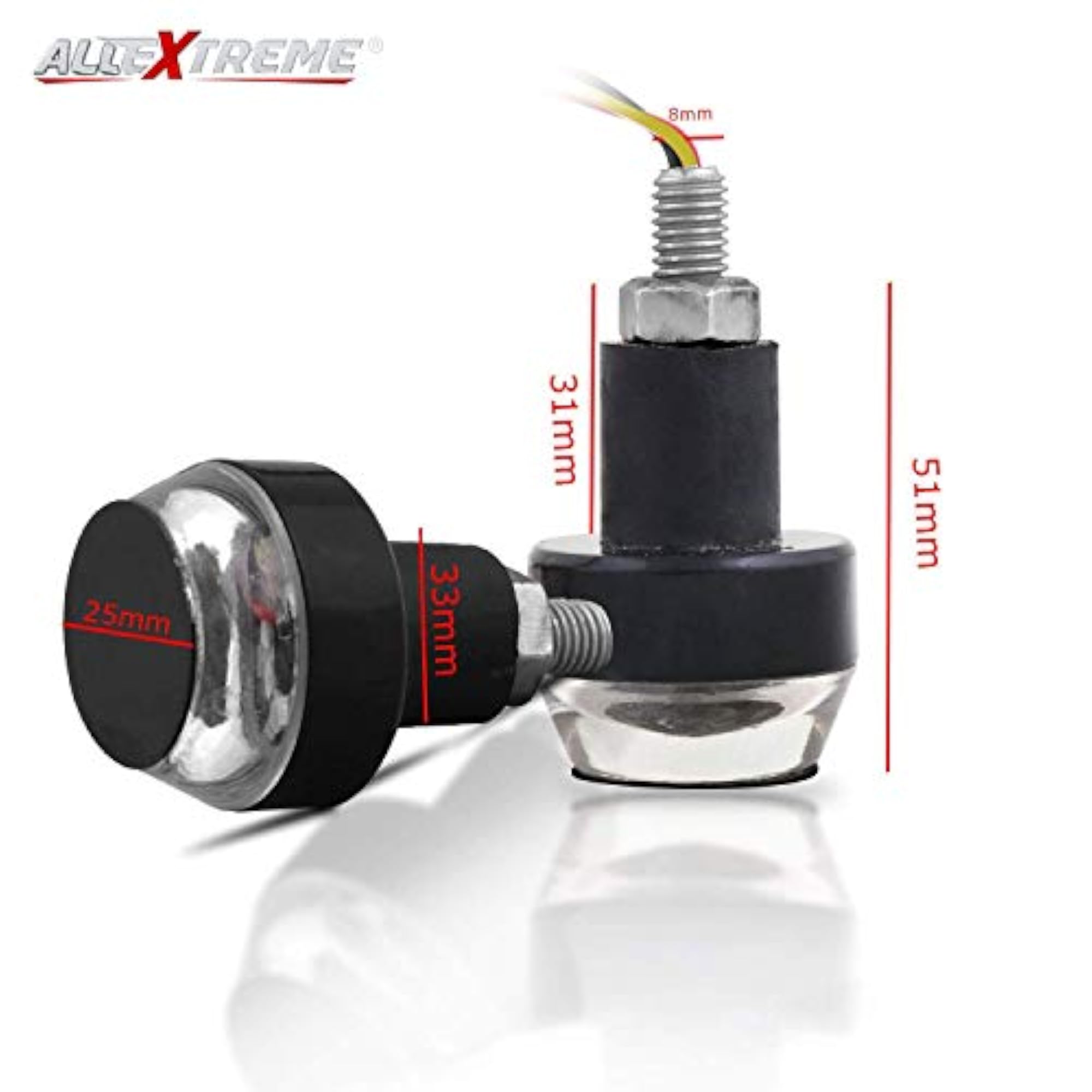 Motorcycle Handlebar Turn Signal LED Light Indicator