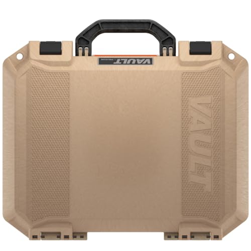 Pelican V300 Vault Large Hard Case with Foam, Crush and Dustproof, Weather Resistant Tan