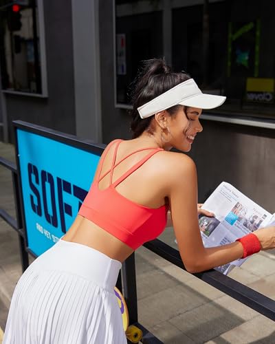 Image of RUNNING GIRL High Impact Sports Bras for Women, High Support Running Sports Bra Moulded Cup Strappy Sports Bras